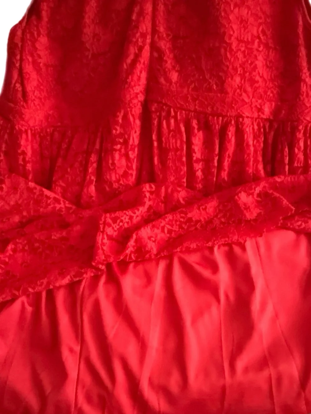 Red Lace Fit & Flare Dress - Elegant Women's Dress in Plus Size 3X NWT - Picture 12 of 17